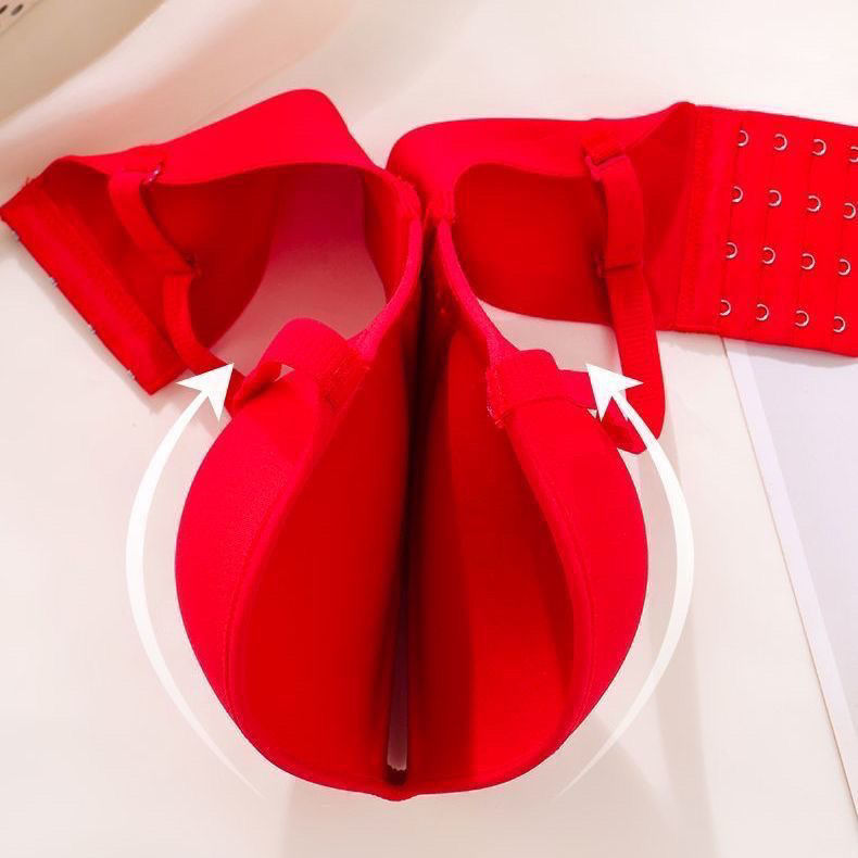 T Shirt Bra Seamless - 極厚パッド入りワイヤレスシームレスTシャツブラ、AA・Aカップ用、10cm超厚パッド、垂れ防止、サイドスムージング、ギャザーリフト