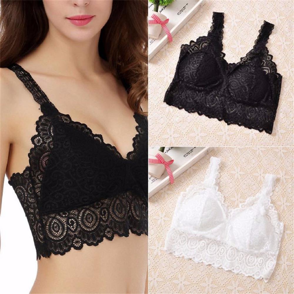 T Shirt Bra Seamless - 夏の女性のレース綿タンクトップセクシーな V ネックレースかぎ針編みベストカジュアルキャミソール婦人服下着