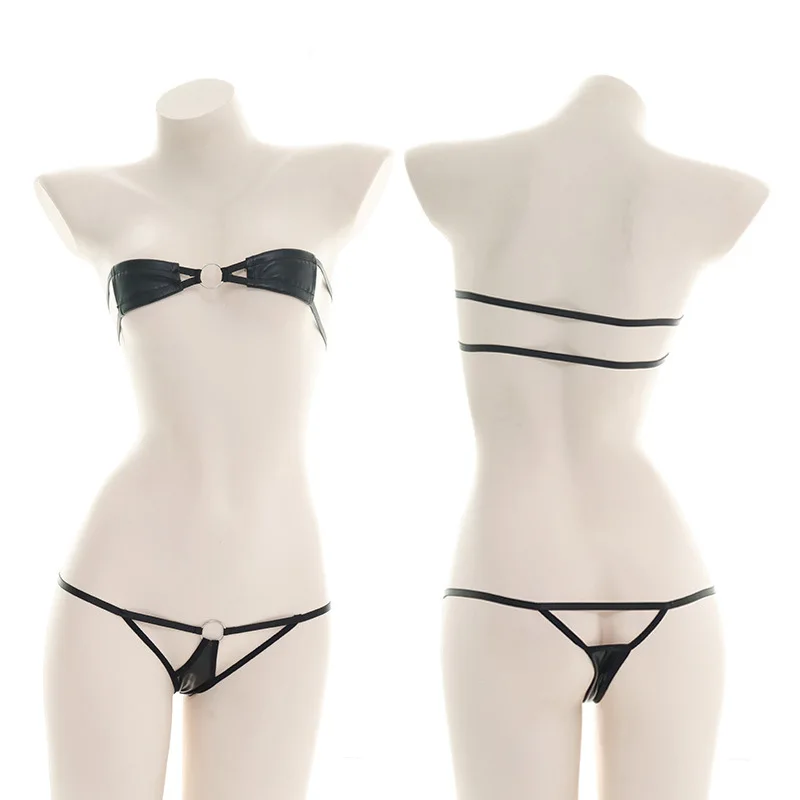 Sheer Mesh Bra - アニメコスプレ女性ビキニ薄手の高弾性ブラジャー G ストリングセット Tバック水着水着パジャマ下着水泳ビーチ