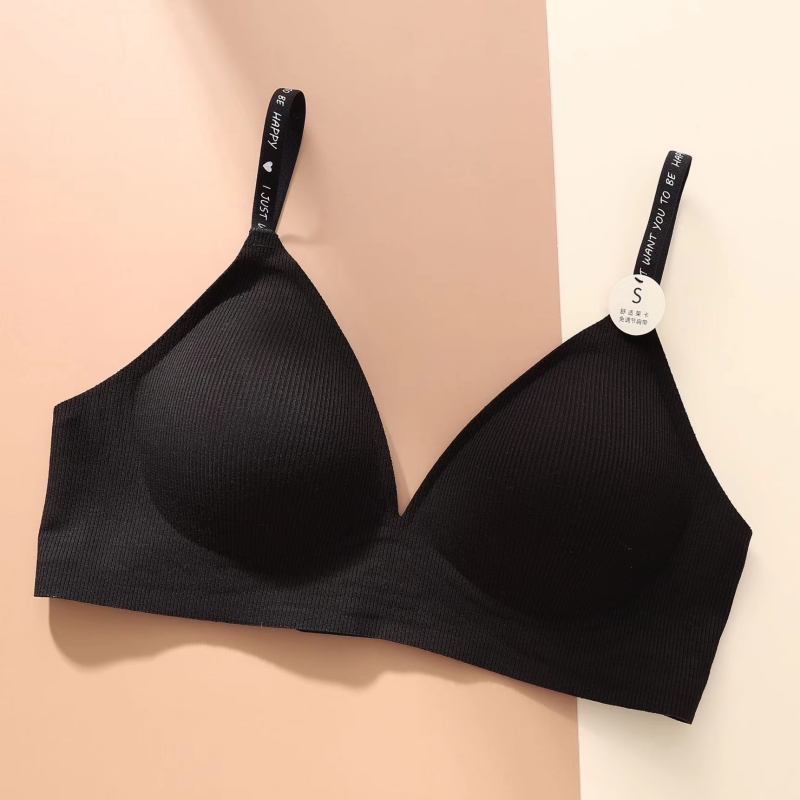 滑らかなアイスシルク素材のワイヤレスブラ、控えめなフルカバー - Full Coverage Bra のレビューと価格