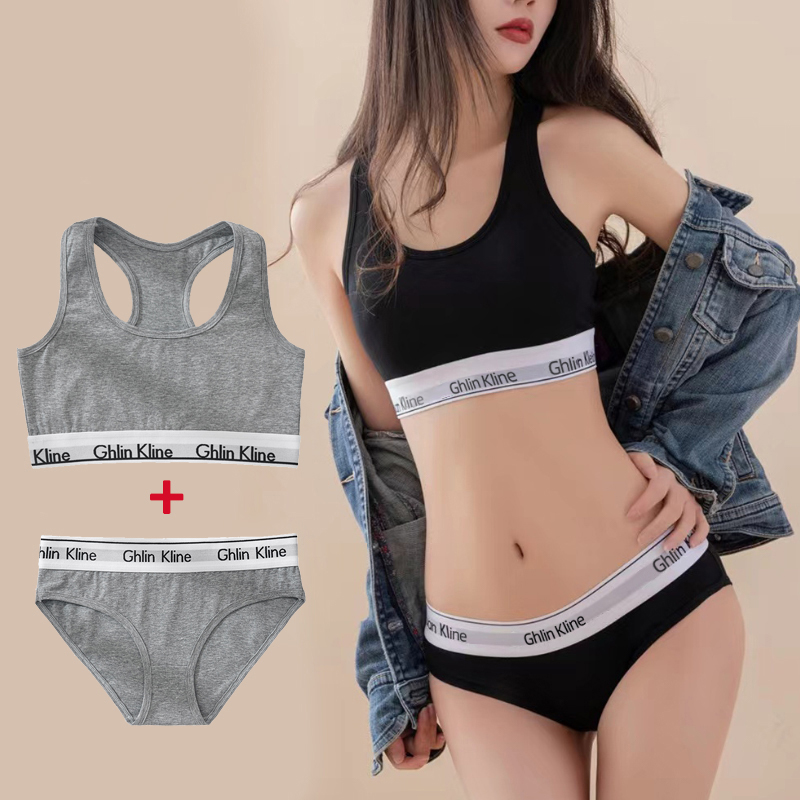 女性用コットンスポーツタンクトップと下着セット,チェストマッ - Cotton Bra Everyday のレビューと価格