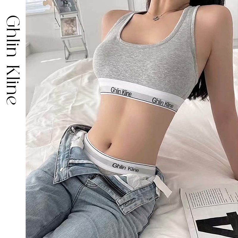 女性用コットンスポーツタンクトップと下着セット,チェストマッ - Cotton Bra Everyday のレビューと価格