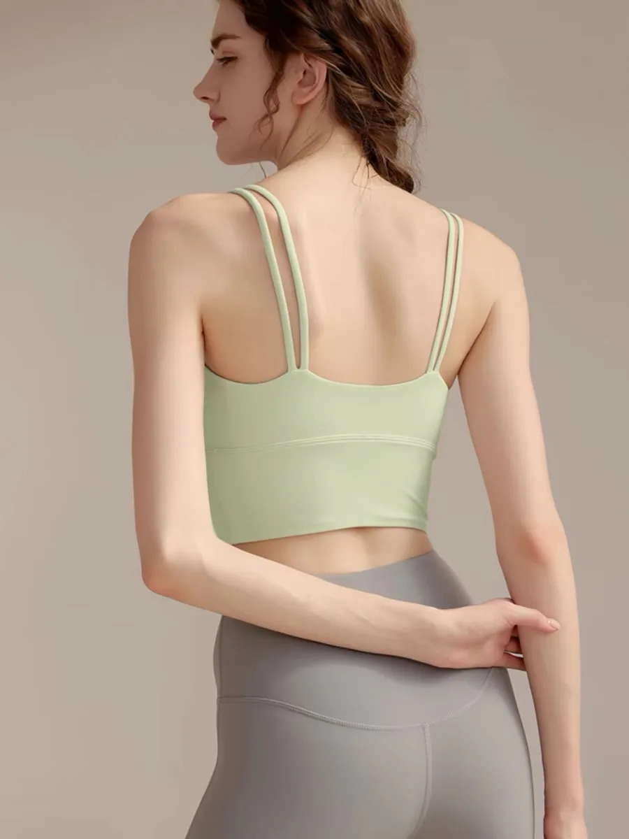女性の通気性のあるヨガベスト,フィットネス,ランニング,トレ - Sports Bra Racerback のレビューと価格