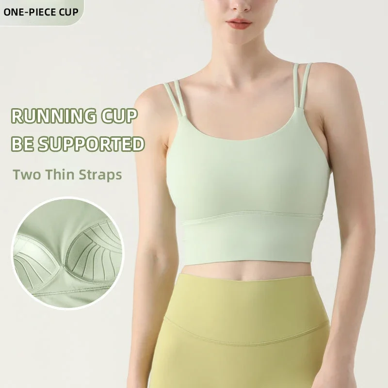 女性の通気性のあるヨガベスト,フィットネス,ランニング,トレ - Sports Bra Racerback のレビューと価格
