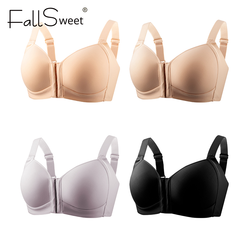 FallSweet プラスサイズ ワイヤレス フロントクロー - Minimizer Bra Women のレビューと価格