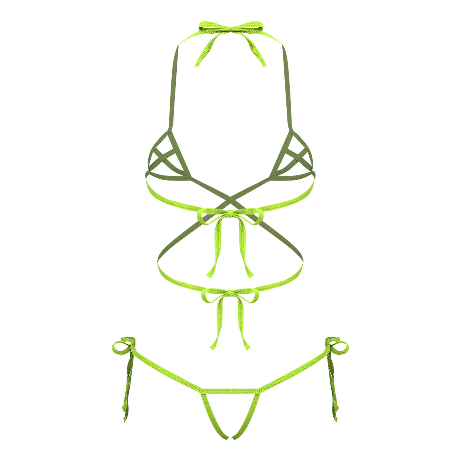 レディースランジェリー シースルービキニ水着セット レースア - Sheer Bra Lace のレビューと価格