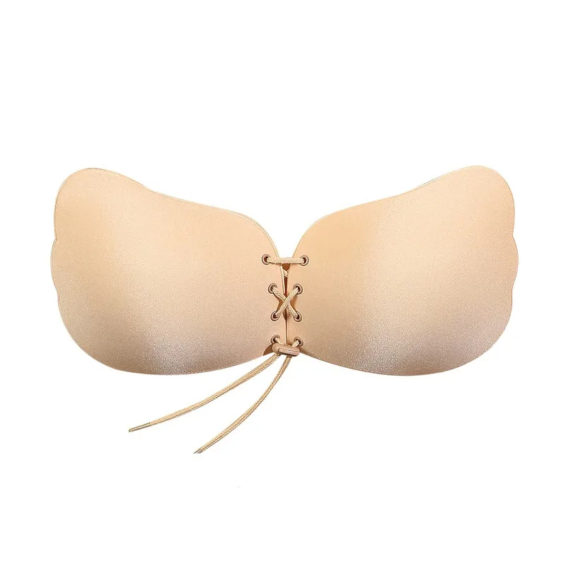 快適なシームレス粘着ブラ、薄型シリコンストラップレスブラ、目 - Strapless Bra Adhesive のレビューと価格