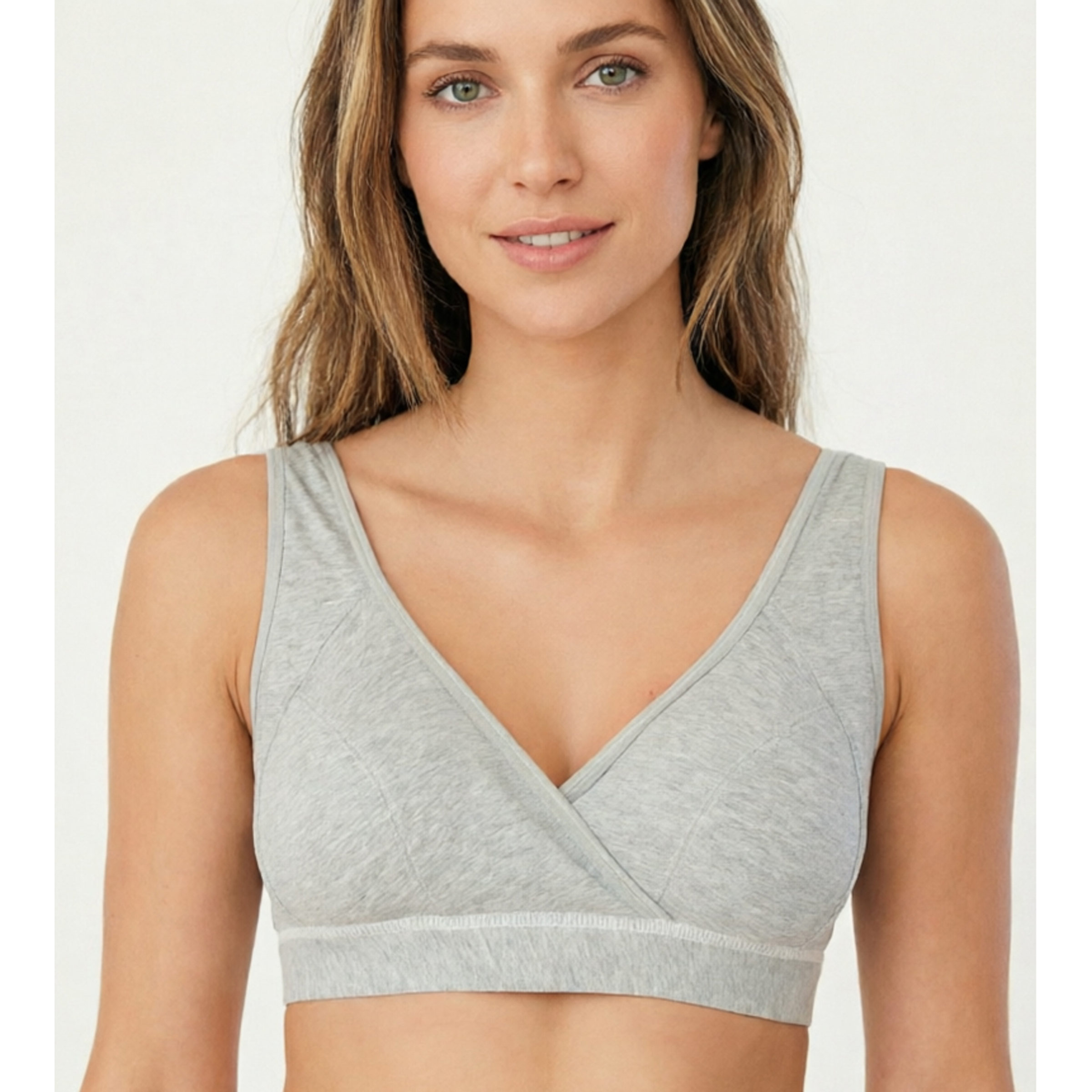 快適なマタニティ授乳ブラ ワイヤレス 通気性のあるコットン  - Nursing Bra Clip のレビューと価格