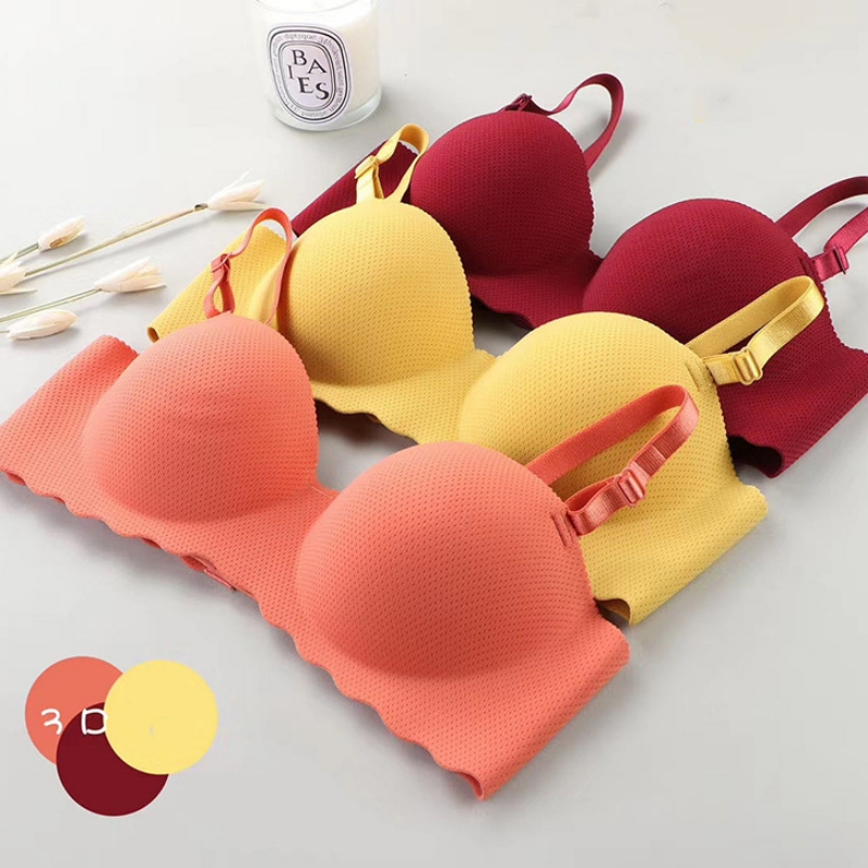 薄いワンピースシームレスな女性のブラジャー取り外し可能なショ - Sleep Bra Bralette のレビューと価格