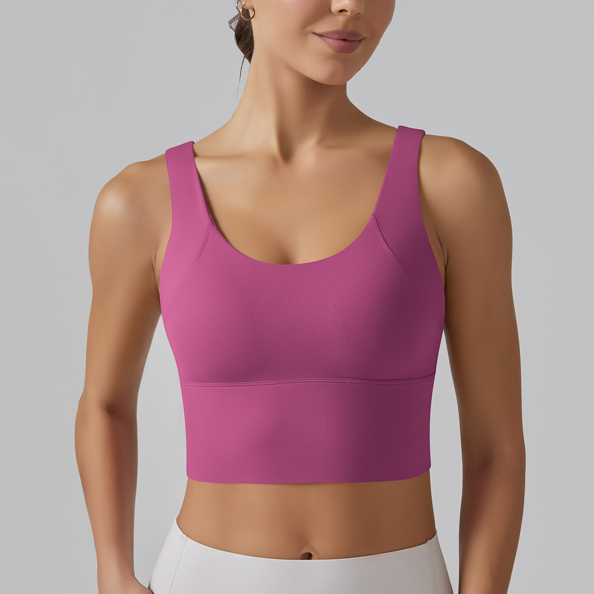 新しいヨガタンクトップ夏のセクシーなフィットネスヨガ下着女性 - Plunge Bra Push Up のレビューと価格