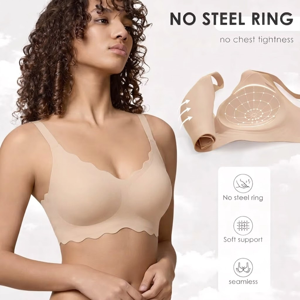 シームレスワイヤレスサポートブラ、プッシュアップ、快適、ソフ - T Shirt Bra Seamless のレビューと価格