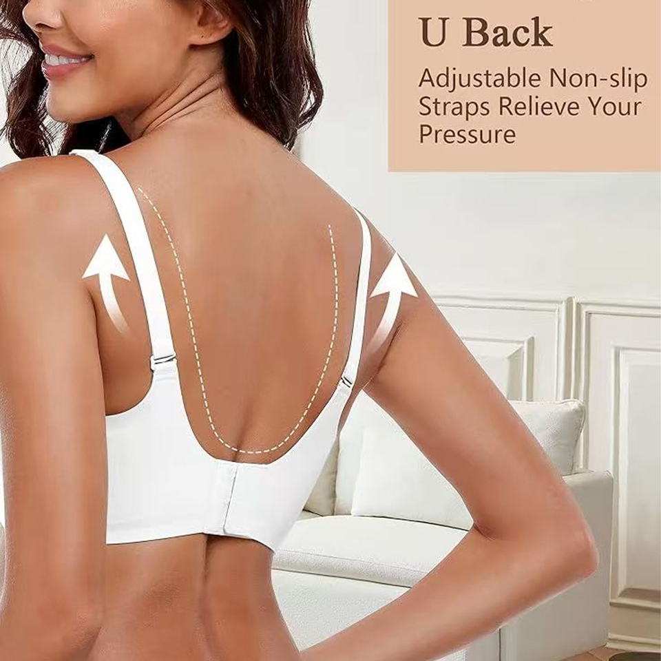 シームレスワイヤレスサポートブラ、プッシュアップ、快適、ソフ - T Shirt Bra Seamless のレビューと価格