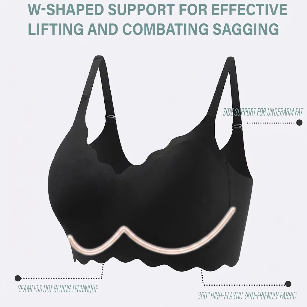 シームレスワイヤレスサポートブラ、プッシュアップ、快適、ソフ - T Shirt Bra Seamless のレビューと価格
