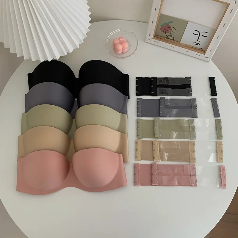 女性のセクシーなストラップレスプッシュアップパッド入りブラジ - Full Coverage Bra のレビューと価格