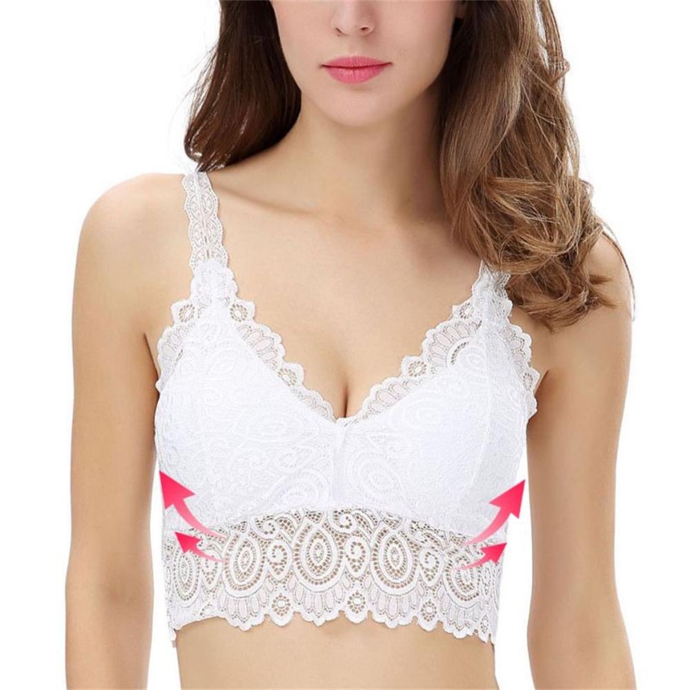 夏の女性のレース綿タンクトップセクシーな V ネックレースか - T Shirt Bra Seamless のレビューと価格